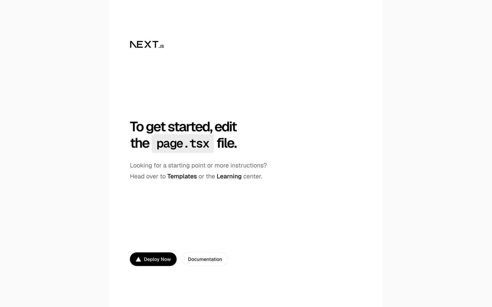 Next.js 16 başlangıç sayfası next.aitest.akilliposta.com adresinde, Node.js uygulaması olarak açık
